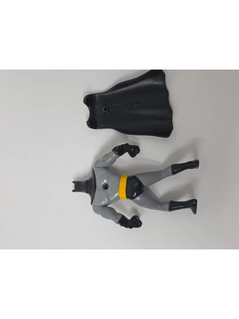 1993 McDonalds DC Comics Batman Gray Suit Black Cape Toy Figure